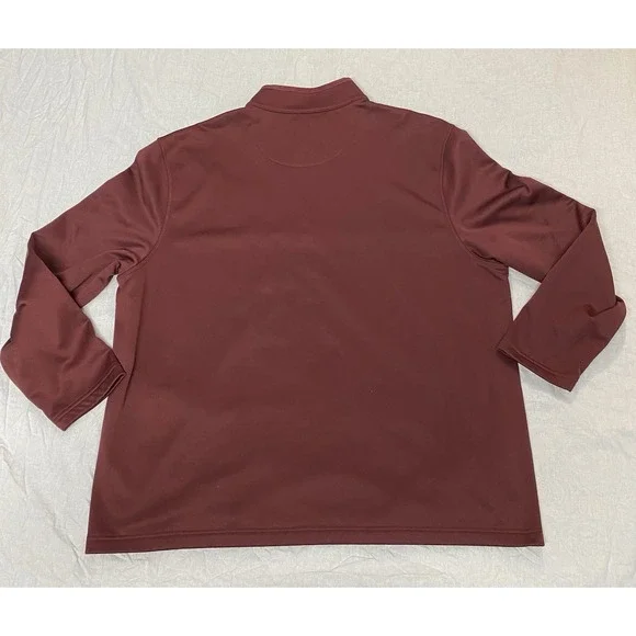 Callaway Golf 1/4 Zip Pullover XXL Mens Burgundy Performance Jacket - Picture 2 of 10